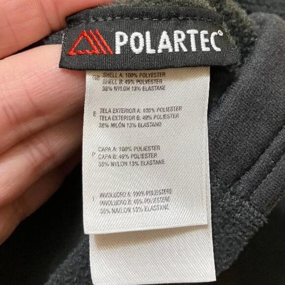 The North Face Men's Black 1/4 Zip Fleece Pullover Logo Sweatshirt Size Large - Picture 5 of 6